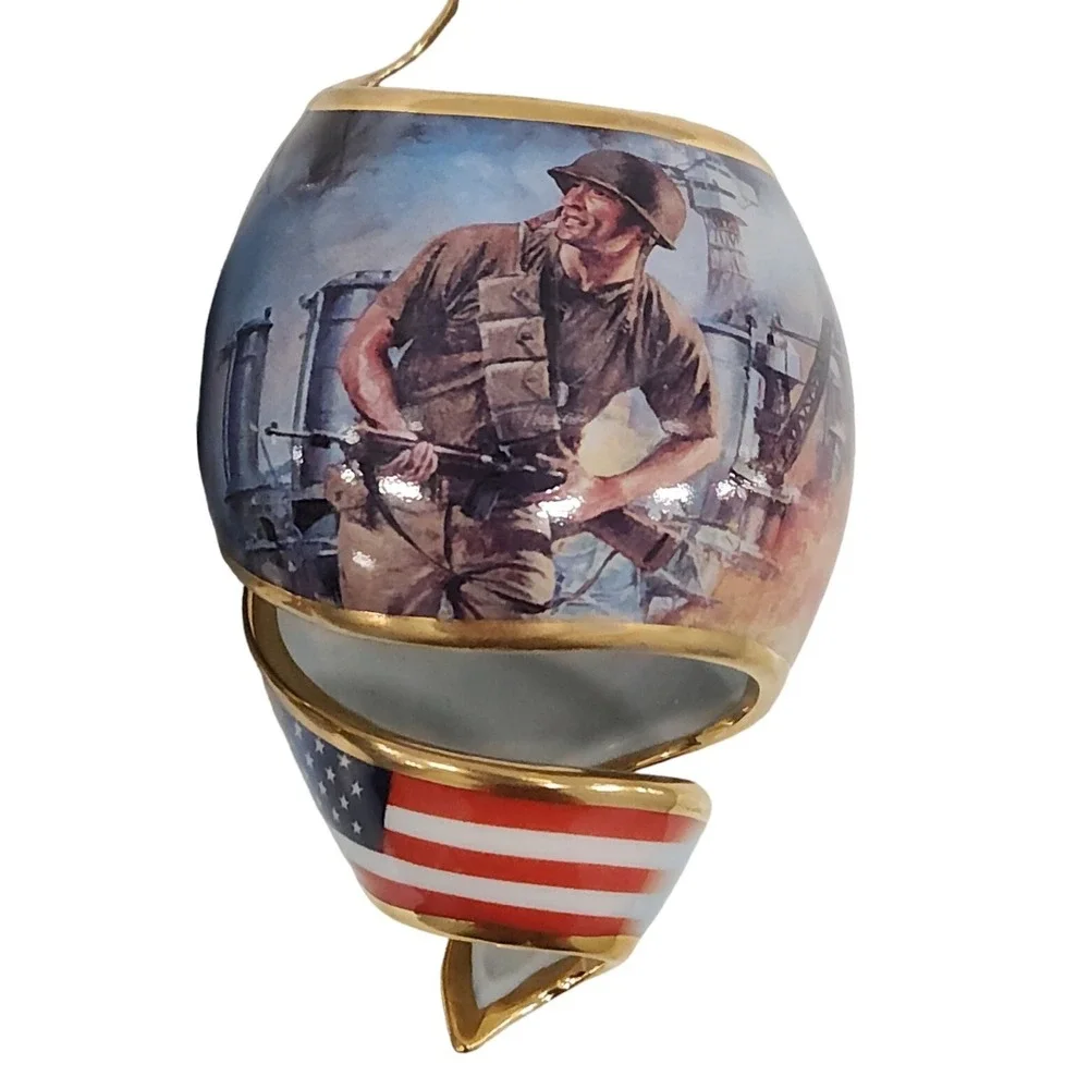 Bradford Editions Ornaments 2002 Set of 2 